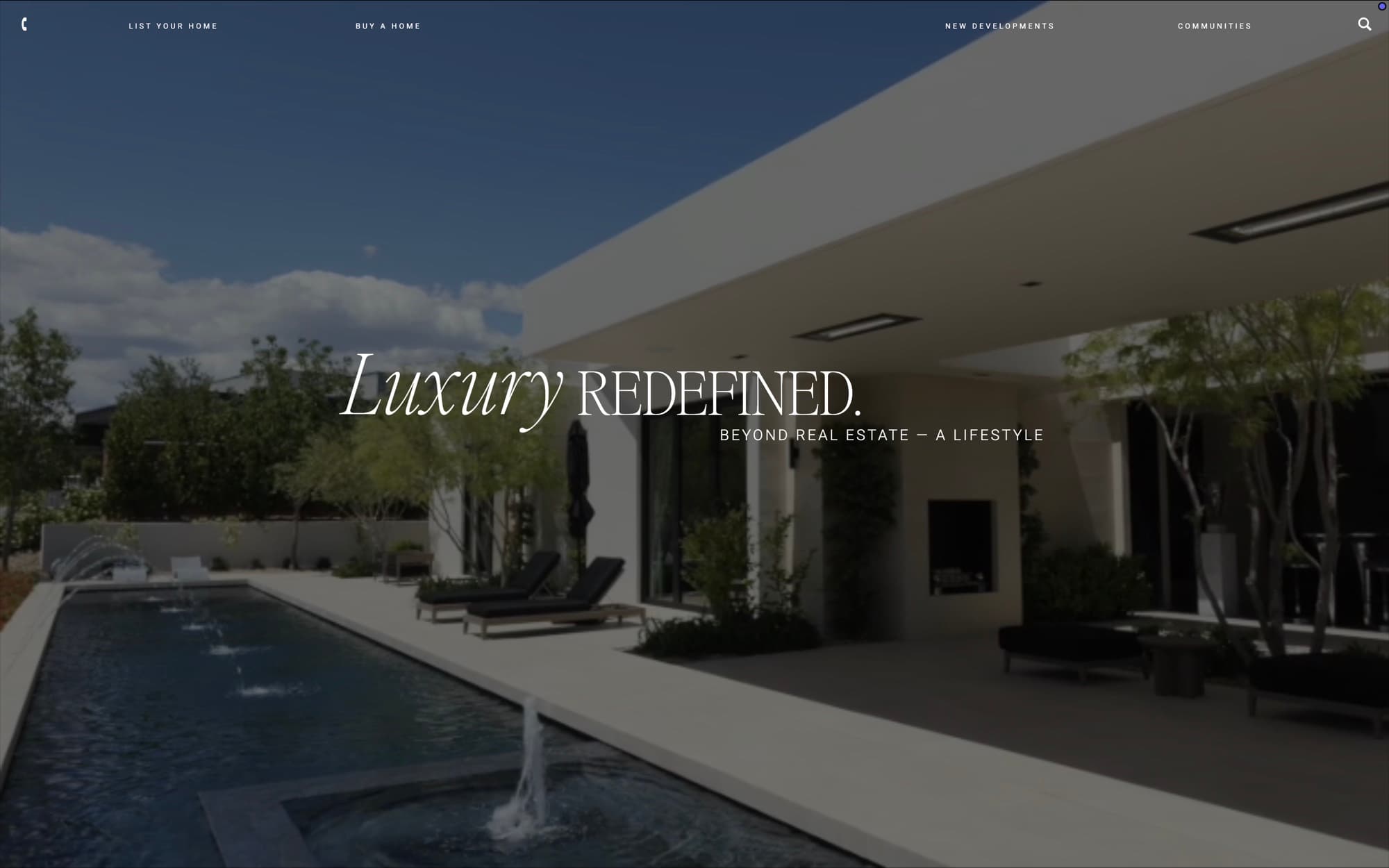 Luxury Vegas — website by Paper Apothecary & Co.